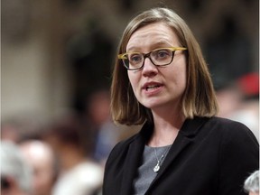 Minister of Democratic Institutions Karina Gould announced the Liberal government's climbdown on electoral reform Wednesday.