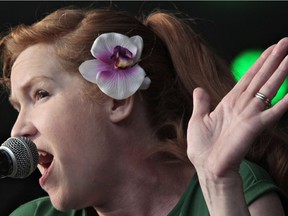 Alex Pangman at the main stage at the 2014 TD Ottawa Jazz Festival.