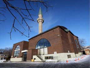 Ottawa Mosque on Northwestern Ave in Ottawa Monday January 30, 2017.