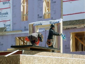 New homes under construction in Findlay Creek Village in Gloucester: population growth in Ottawa-Gatineau over the last five years was just slightly above the national average, according to the latest census statistics.