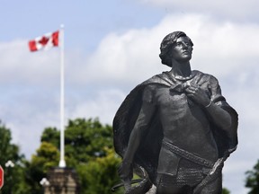 The Harper Memorial "Sir Galahad" on Wellington Street.