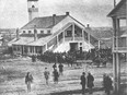 Ottawa's first city hall located near present-day site of National Arts Centre (NAC). The land was owned by Nicholas Sparks, who donated it so it could be used as a town hall.