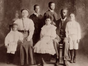 Photo taken at Pittaway Studio, circa 1910. L-R, Thomas, seated Elizabeth, Jack (John), Seated Mary, Paul Junior, Seated Paul senior, Joseph.There was some water damage to Tom's side of the photo.
Paul Barber