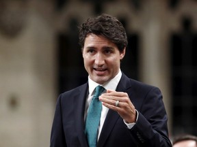 Prime Minister Justin Trudeau answers a question during Question Period in the House of Commons in Ottawa.