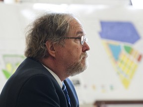 Marc Denhez presiding over an Ontario Municipal Board hearing in St. Catharines in 2012.