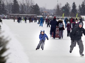 Skaters were enjoying the Rideau Canal Saturday on the second weekend of Winterlude.  On Sunday, Ottawa is expected to be hit with a snowstorm.