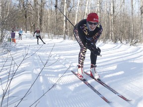 Skiers take part in the freestyle Gatineau Loppet cross-country ski race in Gatineau on Sunday, February 19, 2017.  (Patrick Doyle)  ORG XMIT: 219 loppet 09