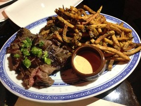 Steak and fries at Makita