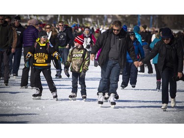 The canal was full of skaters Saturday on the Family Day long weekend and the final weekend of Winterlude.