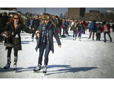 The canal was full of skaters Saturday during Family Day long weekend and the final weekend of Winterlude.