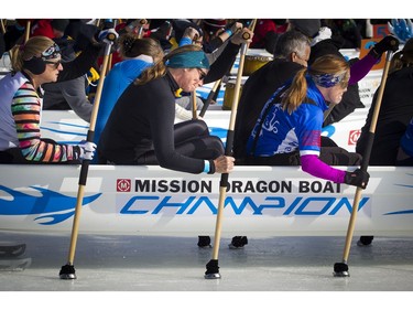 The first ICE Dragon Boating event in North America was held Saturday February 18, 2017 on Dow's Lake during Family Day long weekend and the final weekend of Winterlude.