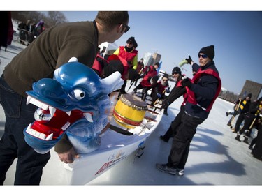 The first ICE Dragon Boating event in North America was held Saturday February 18, 2017 on Dow's Lake during Family Day long weekend and the final weekend of Winterlude.