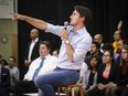 Prime Minister Justin Trudeau takes questions at a town hall meeting in Calgary, Alta., Tuesday, Jan. 24, 2017. THE CANADIAN PRESS/Jeff McIntosh ORG XMIT: JMC126