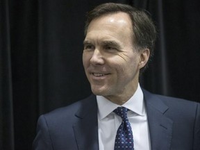 Federal Finance Minister Bill Morneau arrives at announcement in Toronto where he launched the Canadian Business Growth Fund with representatives of Canada&#039;s Leading Financial Institutions on Thursday March 9, 2017. THE CANADIAN PRESS/Chris Young