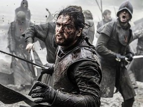 In this image released by HBO, Kit Harington appears in a scene from &ampquot;Game of Thrones.&ampquot; HBO said Thursday that the series will return for its seventh season on Sunday, July 16.