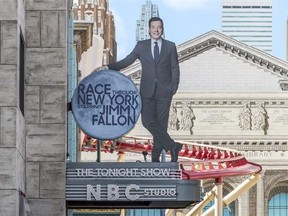 This undated photo made available by Universal Orlando Resort, shows the new &ampquot;Race Through New York Starring Jimmy Fallon&ampquot; ride in Orlando, Fla. Universal is leading the theme-park charge into &ampquot;virtual lines&ampquot; that give visitors options for exploring a park or watching live entertainment instead of the tedium of looking at someone&#039;s back as you inch forward step by step to the thrill ride. (Universal Orlando Resort via AP)