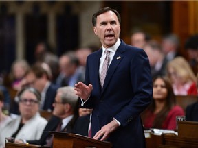 Minister of Finance William Morneau delivers the federal budget in the House of Commons on Parliament Hill in Ottawa, Wednesday March 22, 2017.