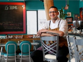 Chef Arif Khalid is the man behind the food at the funky Le Hibou in Wakefield, serving up the likes of beef kabab and octopus. Julie Oliver/Postmedia