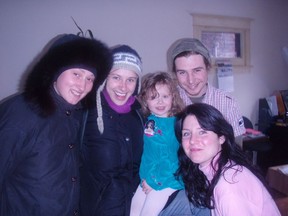 Cleve "Cas" Geddes in happier times. Geddes (back right) is pictured with sisters Sigrid (2nd from left) and Bronwyn Geddes (front right), friend Nadia Kinderman (far left) and niece Roxanne. Geddes hanged himself in the Ottawa-Carleton Detention Centre on Feb. 8. At the time, he was waiting for a psychiatric assessment.