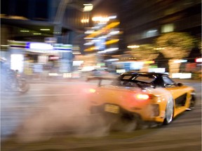 A still photo from the movie The Fast and the Furious: Tokyo Drift.