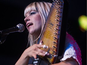 Basia Bulat performs during the Edmonton Folk Music Festival in Gallagher Park in Edmonton, Alta., on Saturday, Aug. 9, 2014. Codie McLachlan/Edmonton Sun/QMI Agency