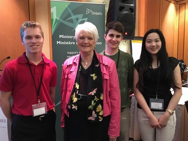 Three Ottawa Catholic School Board students have been appointed to the Minister of Education's Student Advisory Council; Benjamin McLellan-Campbell; Dylan Sov; and Gigi Huang.