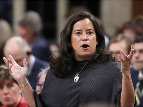 Justice Minister and Attorney General of Canada Jody Wilson-Raybould answers a question during Question Period in the House of Commons in Ottawa, Thursday, March 9, 2017.