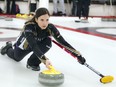 Lisa Weagle practices with her teammates at the Ottawa Curling Club on Saturday.   Ashley Fraser/Postmedia