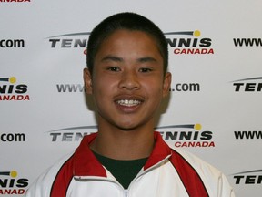 A 2008 photo of a teenage Edward Nguyen, an Ottawa tennis prodigy took a long, winding road to NCAA.