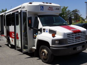 A Para Transpo bus after a delivery in Ottawa. The service must be improved, for the sake of those with disabilities, writes Brie Watson.