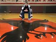 Five-time national basketball champion Connor Wood poses for a photo at the Raven's Nest after returning to Ottawa from Halifax on Monday. Tony Caldwell/Postmedia