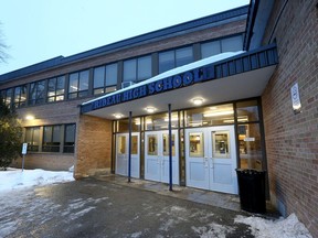 Rideau High School on St. Laurent Boulevard in Ottawa. The school will close in September, trustees decided after a long, emotional meeting Tuesday.