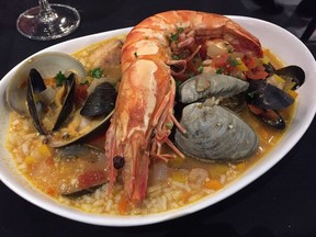 Seafood and rice at Caravela