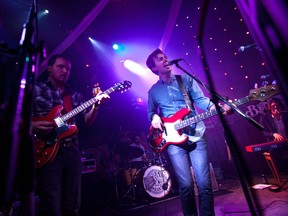 The Devin Cuddy Band performs at the Juno Cup Jam at the Bourbon Room on March 30, 2017.