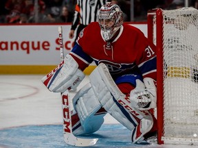 Montreal Canadiens goalie Carey Price (31) against the Washington Capitals at the Bell Centre in Montreal on Jan. 9, 2017. Dave Sidaway/POSTMEDIA