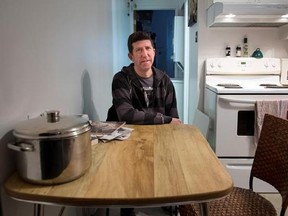 Mathieu Proulx is seen in his apartment Wednesday, November 30, 2016 in Montreal. Mathieu Proulx, who earns $13.50 an hour as a maintenance worker in Montreal&#039;s Old Port, says he sometimes feels like he&#039;s surviving rather than living.