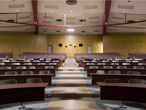 A university lecture hall. What's happening in all those academic journals?