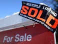 A real estate sold sign is shown outside a house in Vancouver, Tuesday, Jan.3, 2017. Royal LePage says early evidence suggests that the recent correction in Vancouver's housing market may be short-lived.
