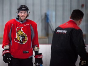Bobby Ryan at the Sensplex the day after Game One against the Boston Bruins.