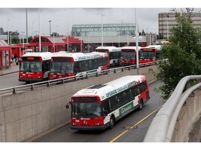 OC Transpo's ridership declined in the first three months of 2017, but management isn't sure why yet.