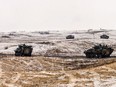 Members of Task Force Tomahawk (TFTH) participate in Exercise RUGGED BEAR at the Canadian Manoeuvre Training Centre in Wainwright, Alberta on April 20, 2017. Photo: Master Corporal Malcolm Byers.