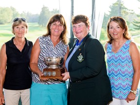(L-R) Katie Jarvis, Karen Rothfels, Dr. Kathy Kealey and Marilyn Fox at The Royal Ottawa Golf Club.