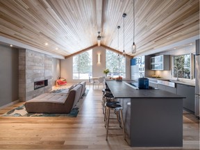 This gorgeous contemporary space features an added butcher block, raised roof and natural materials. Designed by Dean Large, it placed 1st in the Best Transformation - Kitchen category.