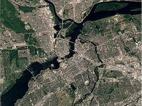 Google's latest online toy allows anyone to see a 30-year sequence of satellite photos of virtually anywhere on Earth. This is a closeup view of Ottawa in 2016