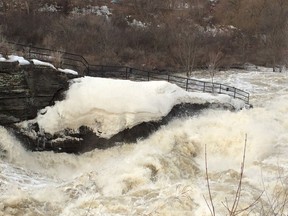 The Rideau Valley Conservation Authority predicts flow at Hog's Back will peak later this week.
