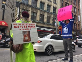 Administrators say staff and patients going into the Morgentaler Clinic on Bank Street have been harassed.