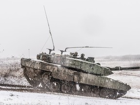 Members of Task Force Tomahawk (TFTH) participate in Exercise RUGGED BEAR at the Canadian Manoeuvre Training Centre in Wainwright, Alberta on April 20, 2017.

Photo: Master Corporal Malcolm Byers, Wainwright Garrison Imaging
WT01-2017-0038-021