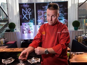 Chef Michael Blackie of NeXT shown at the 2016 Gold Medal Plates competition in Ottawa.