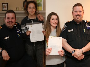 Ottawa Paramedics Service congratulate two Orléans girls for quick thinking to assist a woman suffering heart arrhythmia in March.