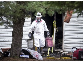 Ottawa Fire and the Office of the Fire Marshall were on the scene of a fatal house fire at 1105 Old Montreal Road Saturday April 22, 2017. The fire took place on Friday, April 21, 2017.